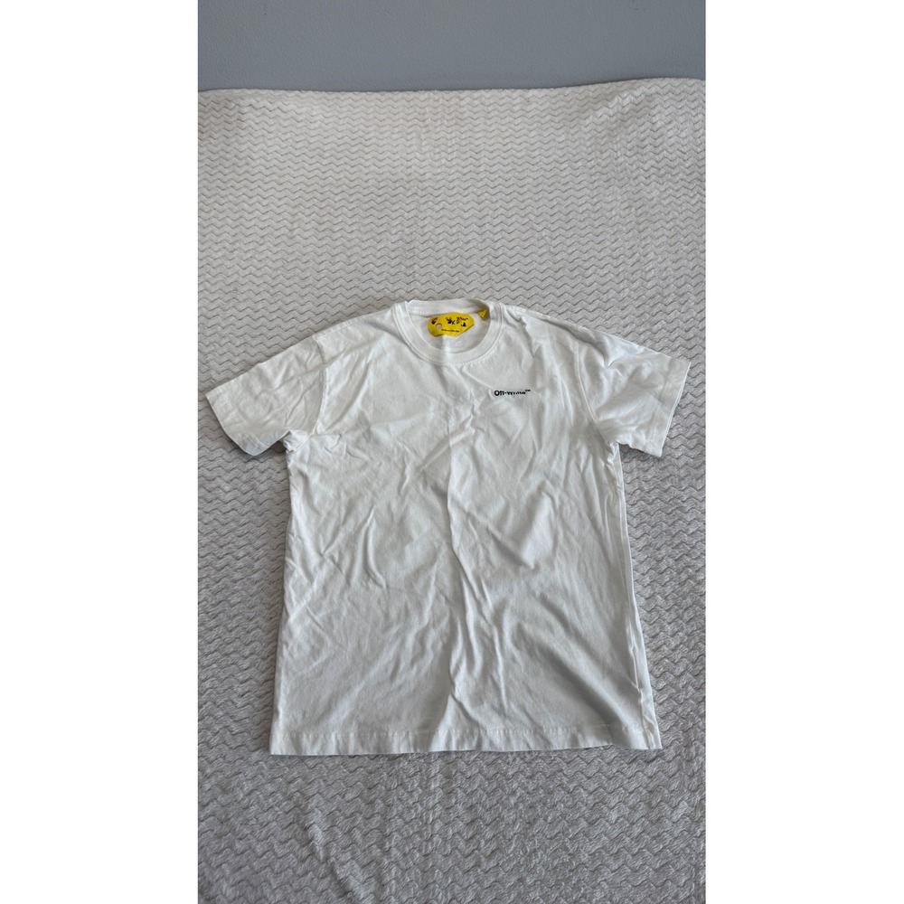 Off-White Kids White Marble Arrow Logo Graphic T-Shirt OBAA002F22JER011 Size 10